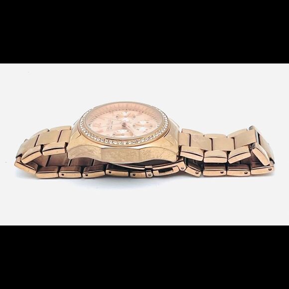 Caravelle Womens Rose Gold Finish Chronograph Watch main image 8